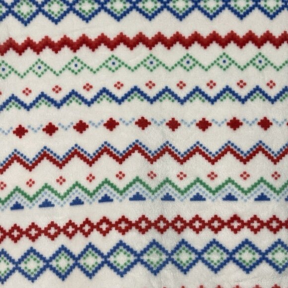 Wondershop 12 Month Geometric Pattern Flannel 2 Piece Pajama PJ - Picture 7 of 9